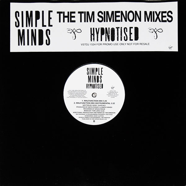 12" single (maxi 45 tours) - The Tim Simenon Mixes - Made in the UK
