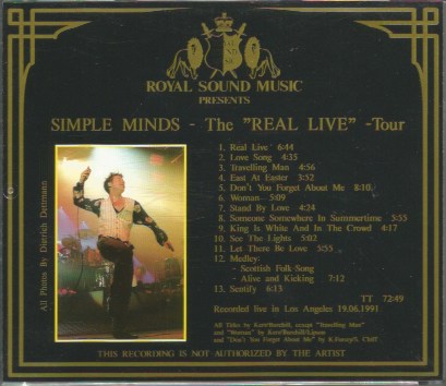 CD album - Jaquette arrière