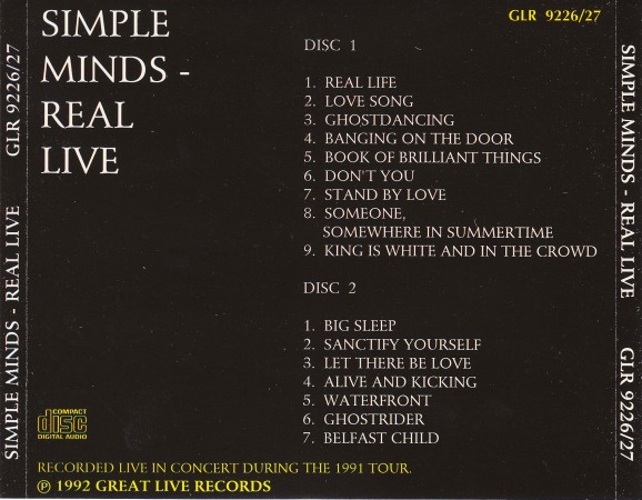 2 x CD album - Jaquette arrière