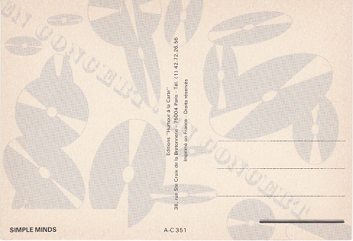 Carte postale - Jaquette arrière