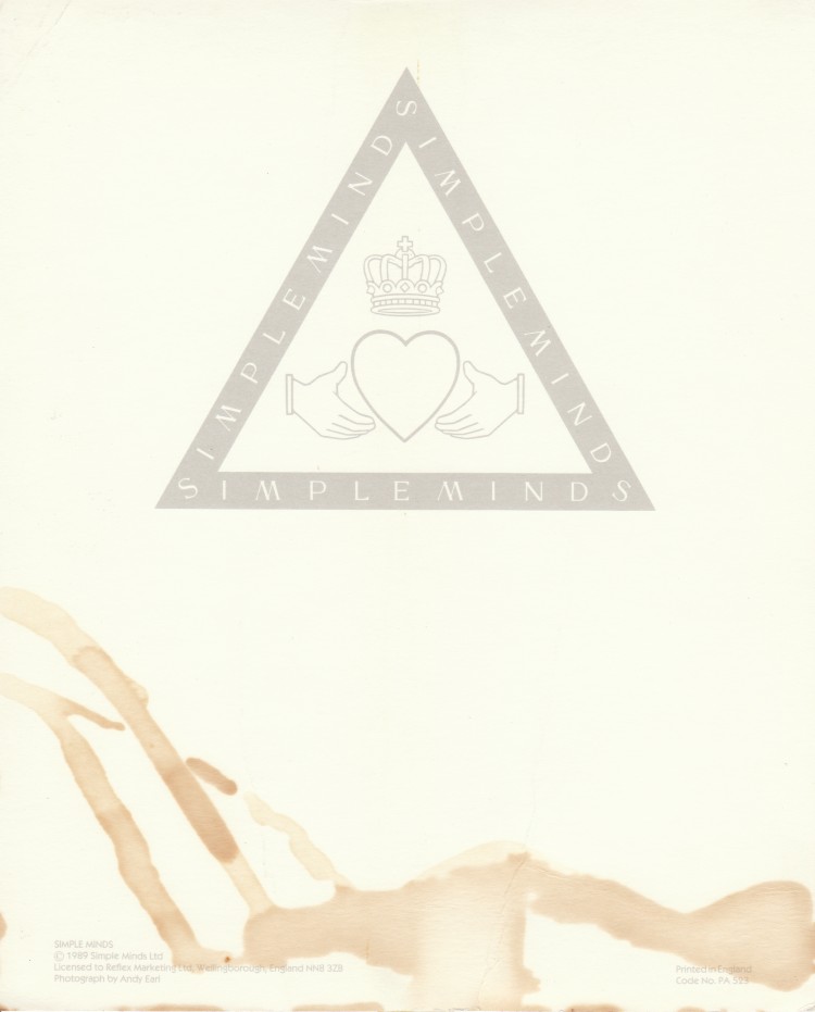 Carte postale (Photograph by Andy Earl - 8" x 10") - Jaquette arrière