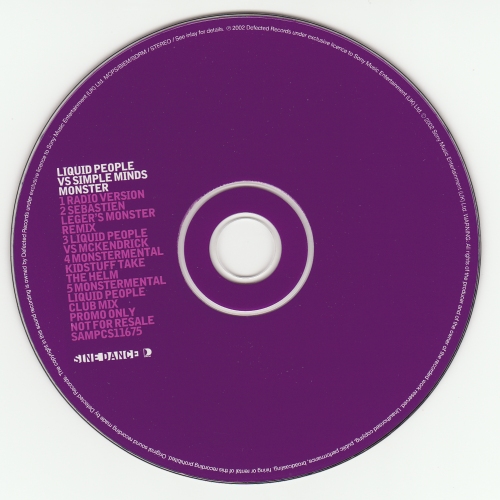 5" CD single (Promo only - Not for resale) - Label