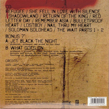 CD album + 7" single (45 tours) - Jaquette arrière