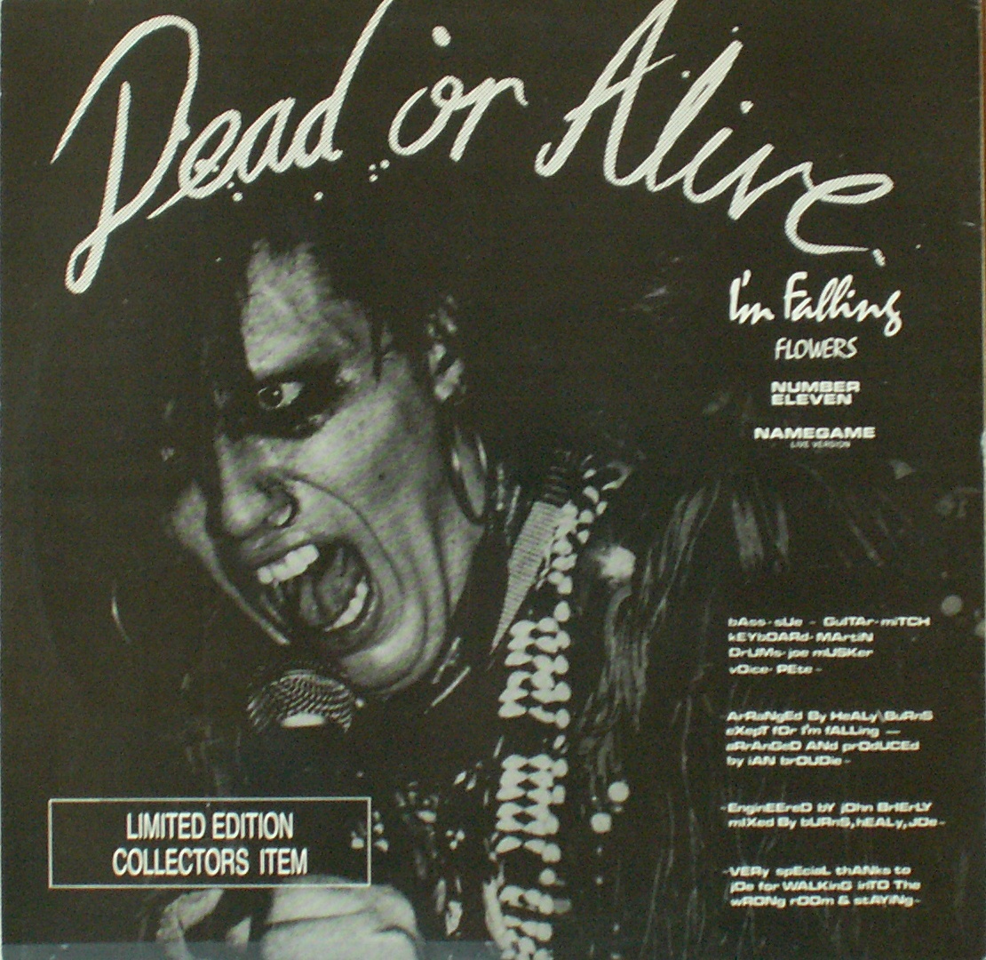 12" single (maxi 45 tours) (Pre Simple Minds) - Jaquette arrière