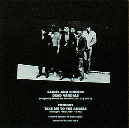 7" EP (33 tours) (Limited Edition Of 300 Copies - White Labels And Purple Marbled Vinyl) - Jaquette arrière