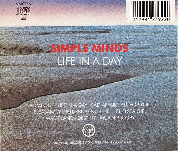 CD album - Jaquette arrière