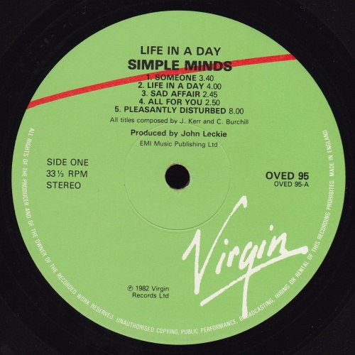 LP (33 tours) - Label