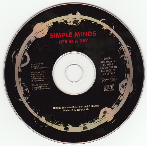 CD album (Digitally Remastered Edition) - Label