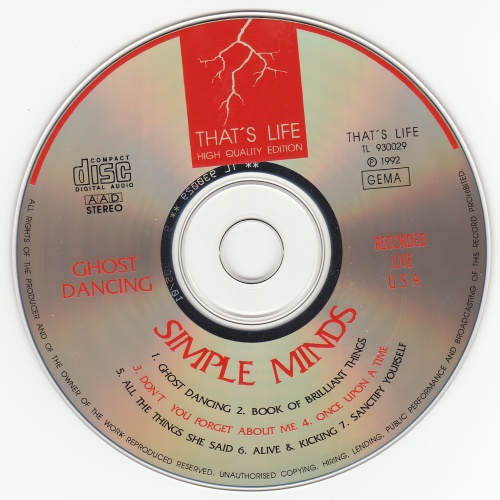 CD album - Label