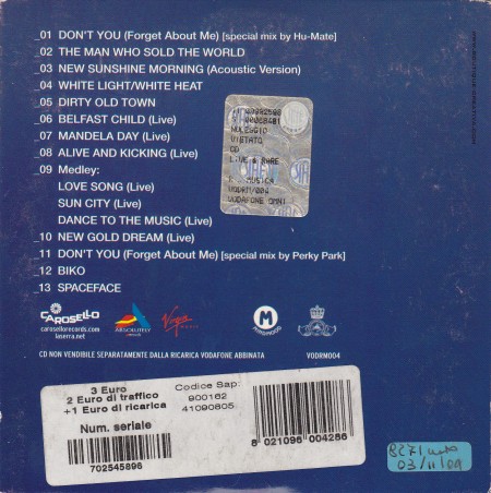 CD album (Gatefold) - Jaquette arrière