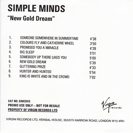 CD album - New Gold Dream