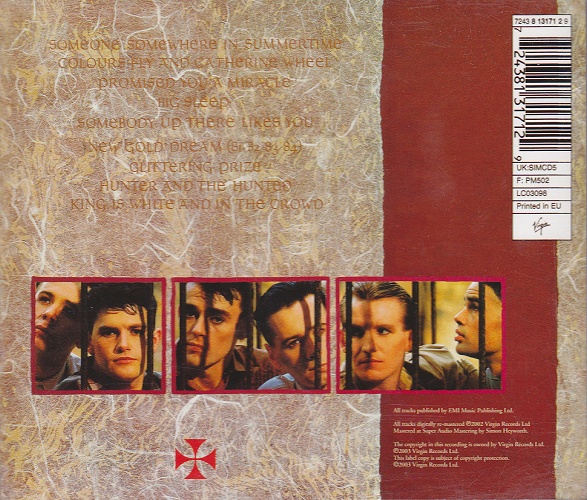 CD album (Digitally Remastered Edition) - Jaquette arrière