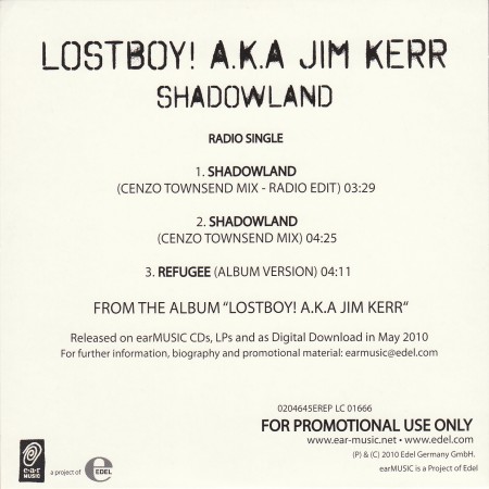 5" CD single (Cardsleeve) - Jaquette arrière