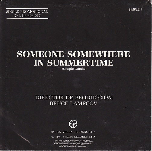 7" single (45 tours) - Jaquette arrière