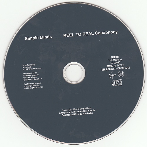 CD album (Digitally Remastered Edition) - Label