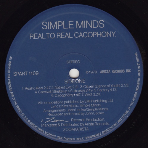 LP (33 tours) (Embossed Sleeve) - Label