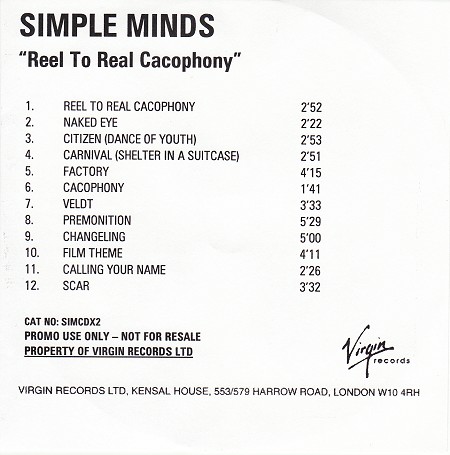 CD album - Reel To Real Cacophony