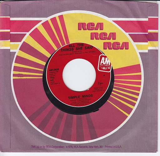 7" single (45 tours) - Printed In U.S.A.