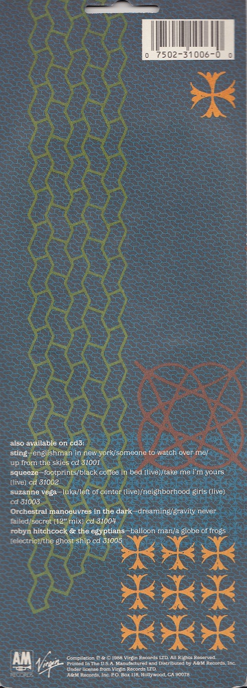 3" CD single (Cardsleeve - sealed) - Jaquette arrière