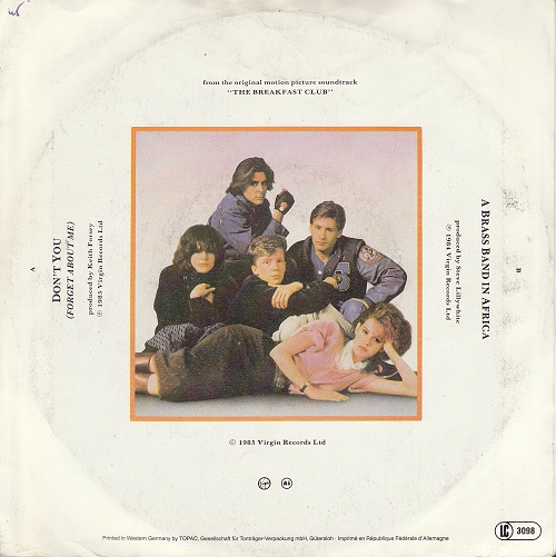 7" single (45 tours) - Jaquette arrière