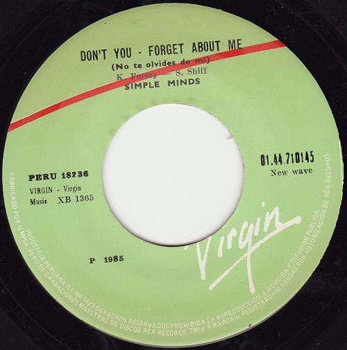 7" single (45 tours) - Label