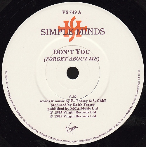 7" single (45 tours) - Label