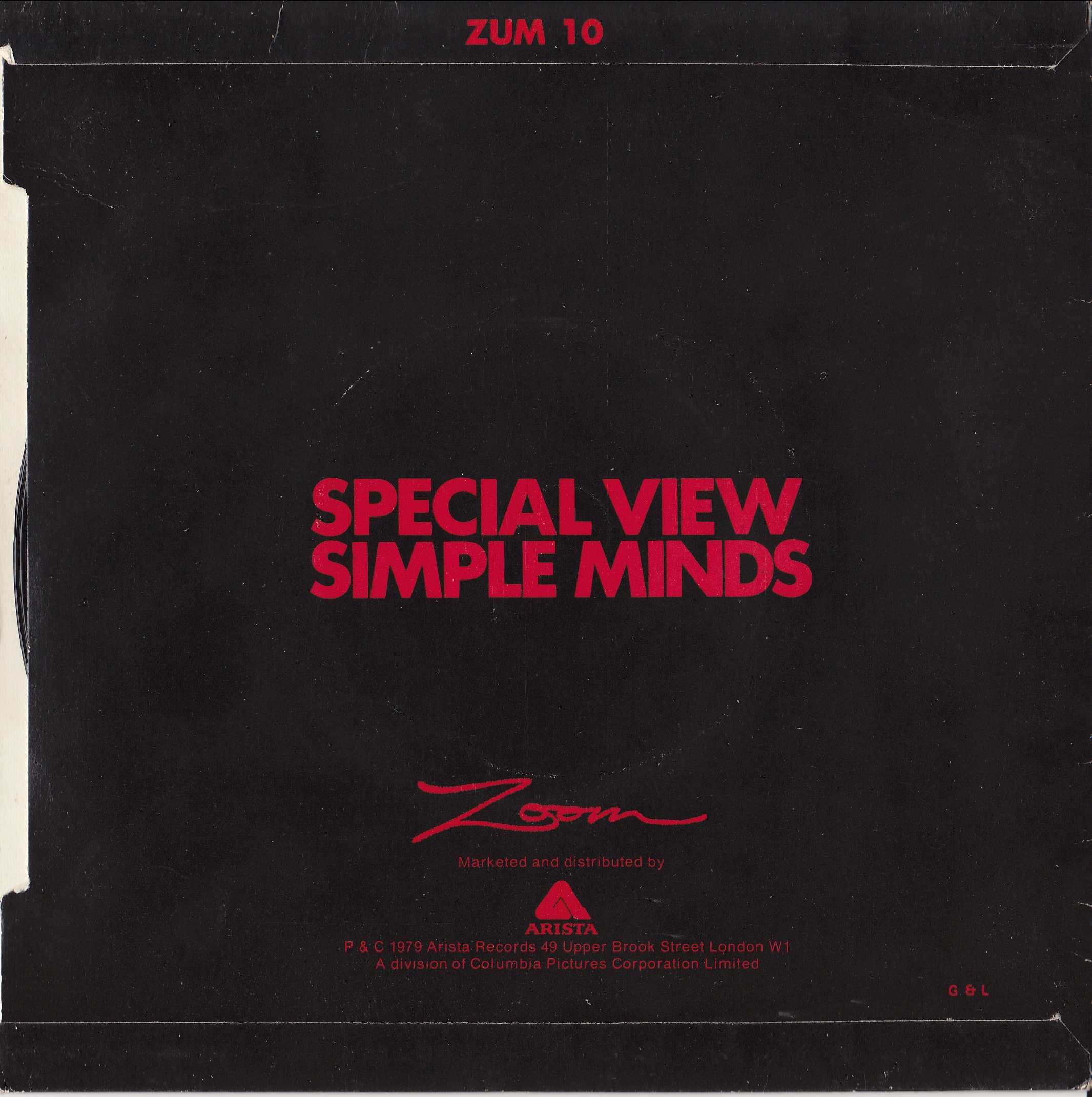 7" single (45 tours) - Jaquette arrière