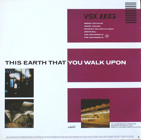 12" single (maxi 45 tours) - Jaquette arrière