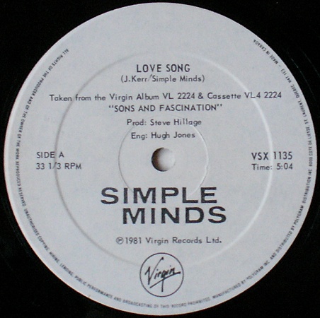 12" single (maxi 45 tours) - Label