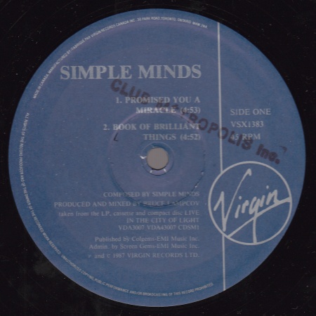 12" single (maxi 45 tours) - Jaquette arrière