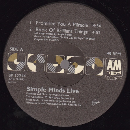 12" single (maxi 45 tours) - Label