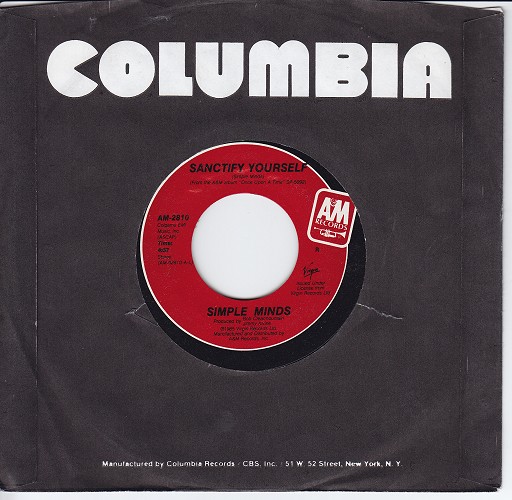 7" single (45 tours) - U.S.A.