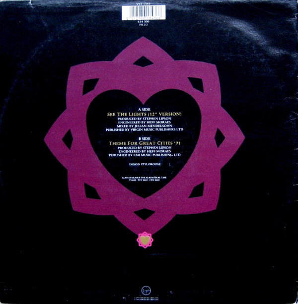 12" single (maxi 45 tours) - Jaquette arrière