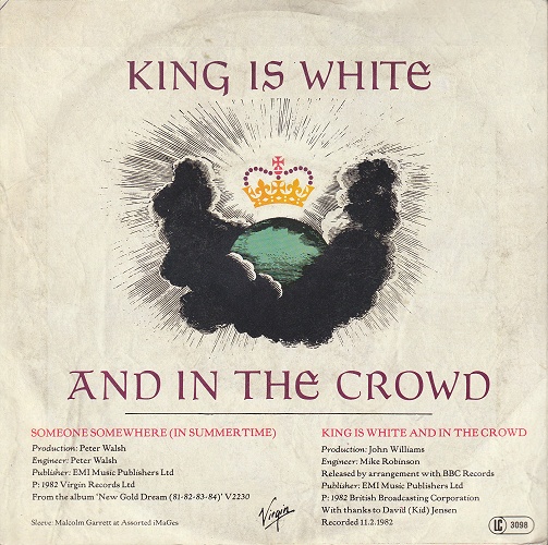 7" single (45 tours) - Jaquette arrière