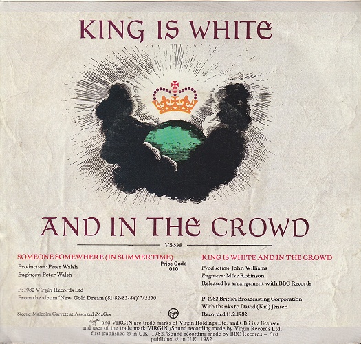 7" single (45 tours) - Jaquette arrière