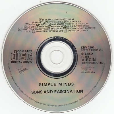 CD album - Label