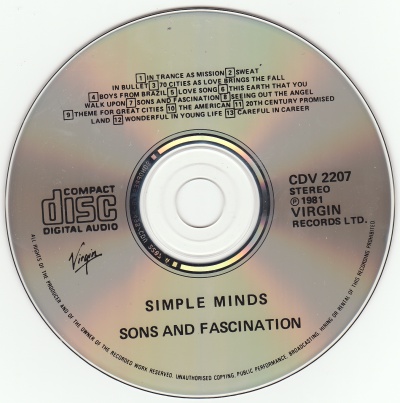 CD album - Label