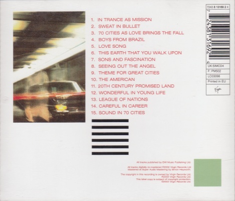 CD album (Digitally Remastered Edition) - Jaquette arrière