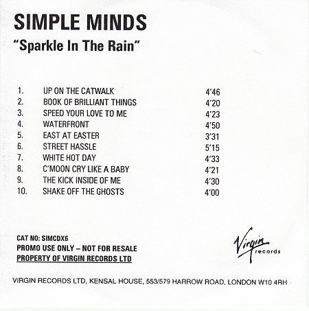 CD album - Sparkle In The Rain