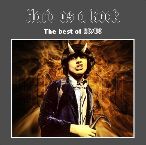 Pochette : Hard as a rock - The best of AC/DC